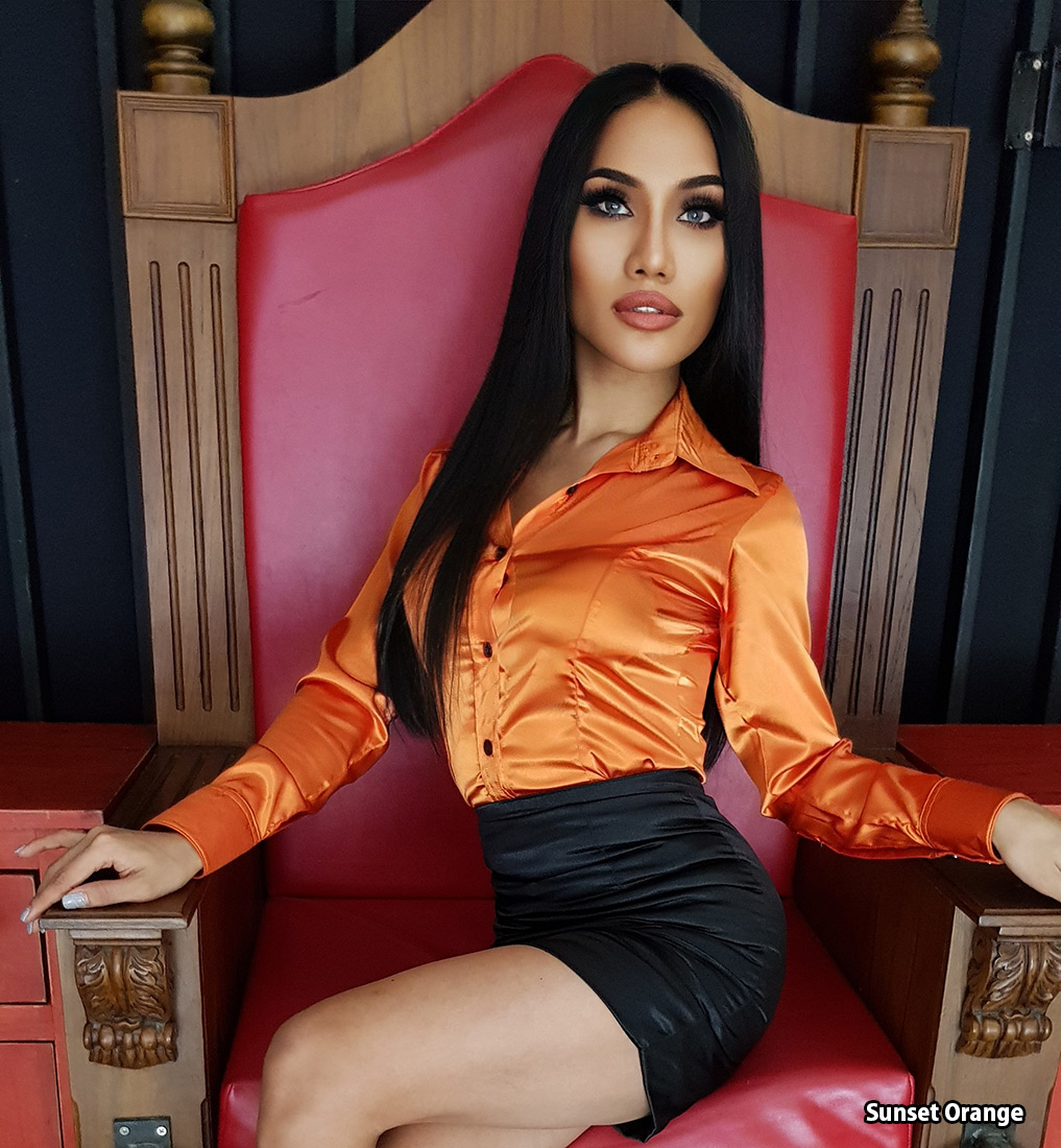 satin tease blouse 10