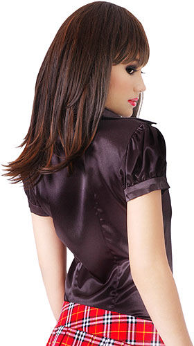 satin fitted prim blouse 010