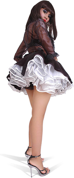 swishy satin skirt 7