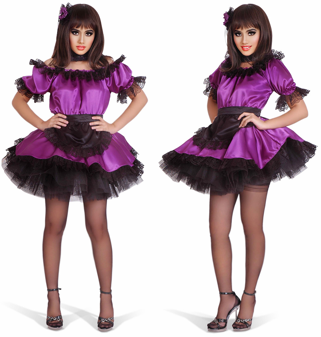 xara satin french maid 11
