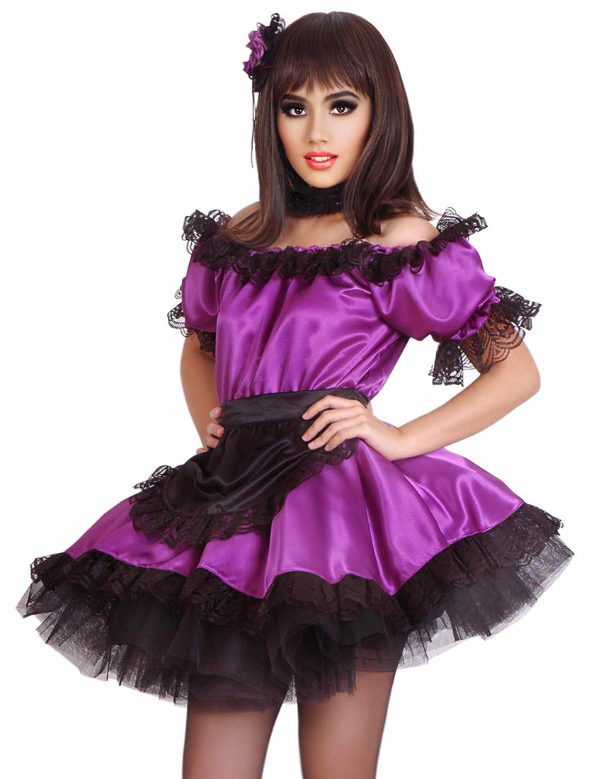 xara satin french maid 17