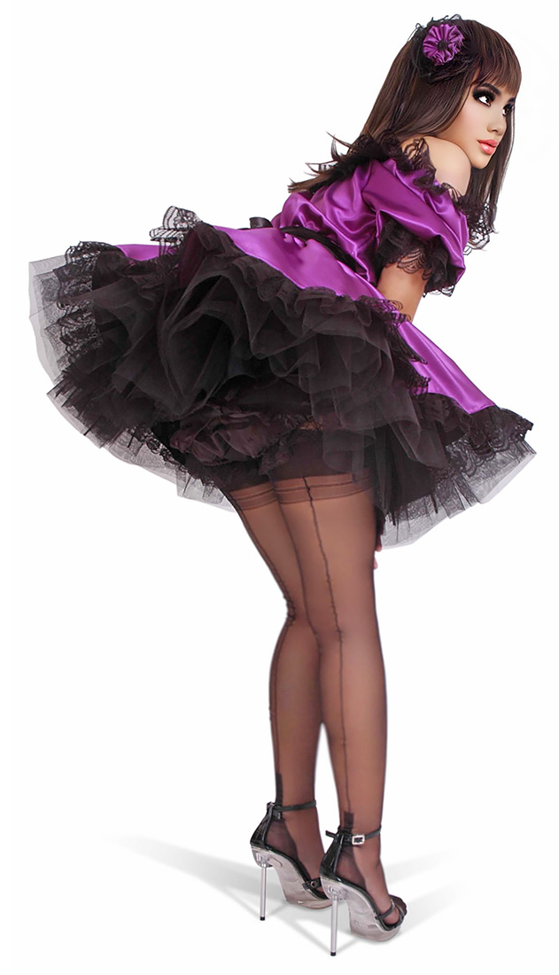xara satin french maid 18