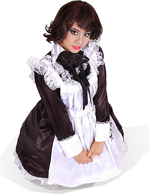 miss milly satin french maid 01