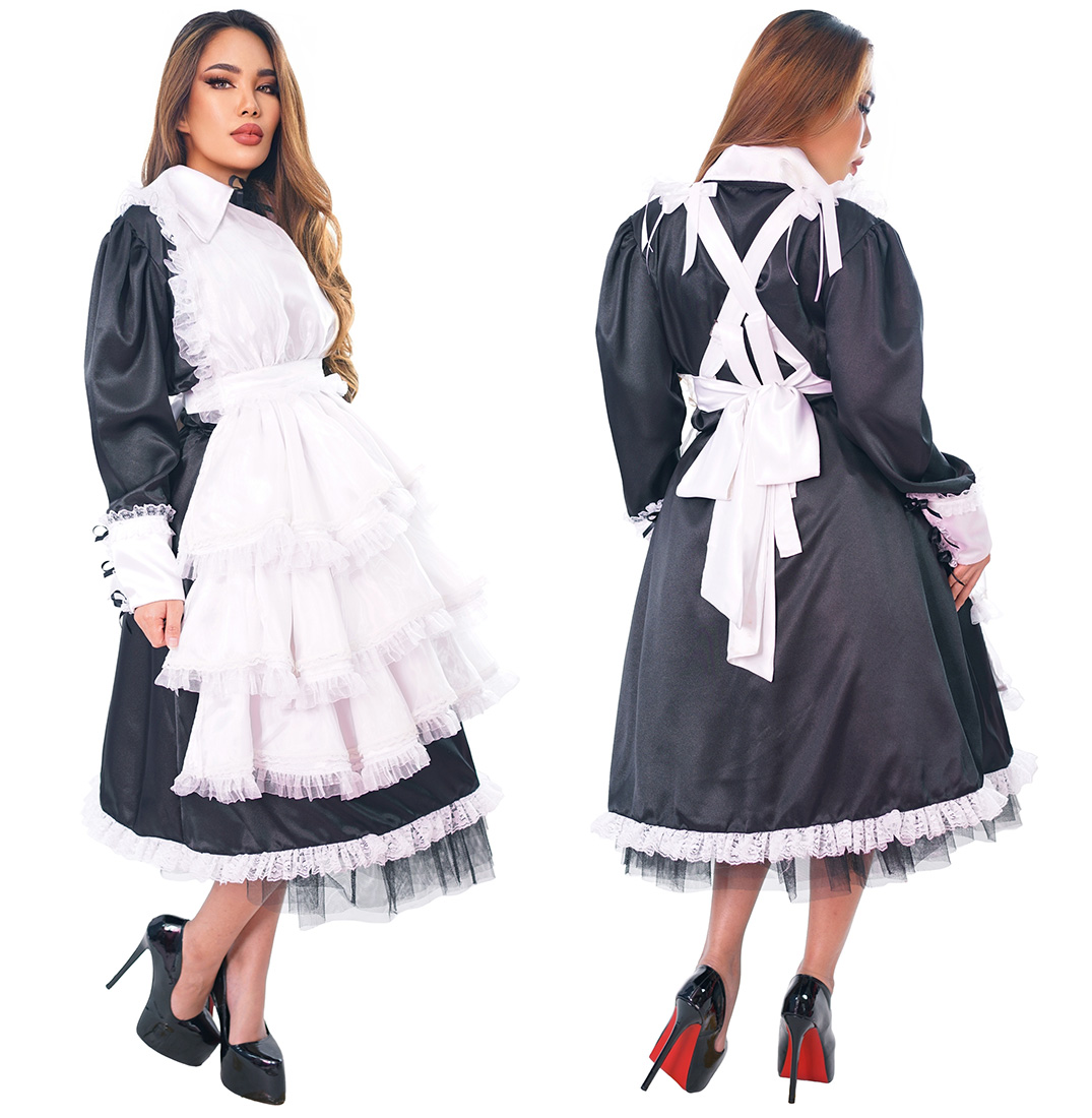 miss milly satin french maid 24