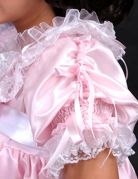 satin puff baby dress 3