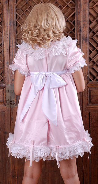 satin puff baby dress 5