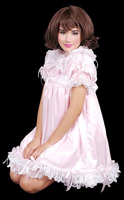 satin puff baby dress 9