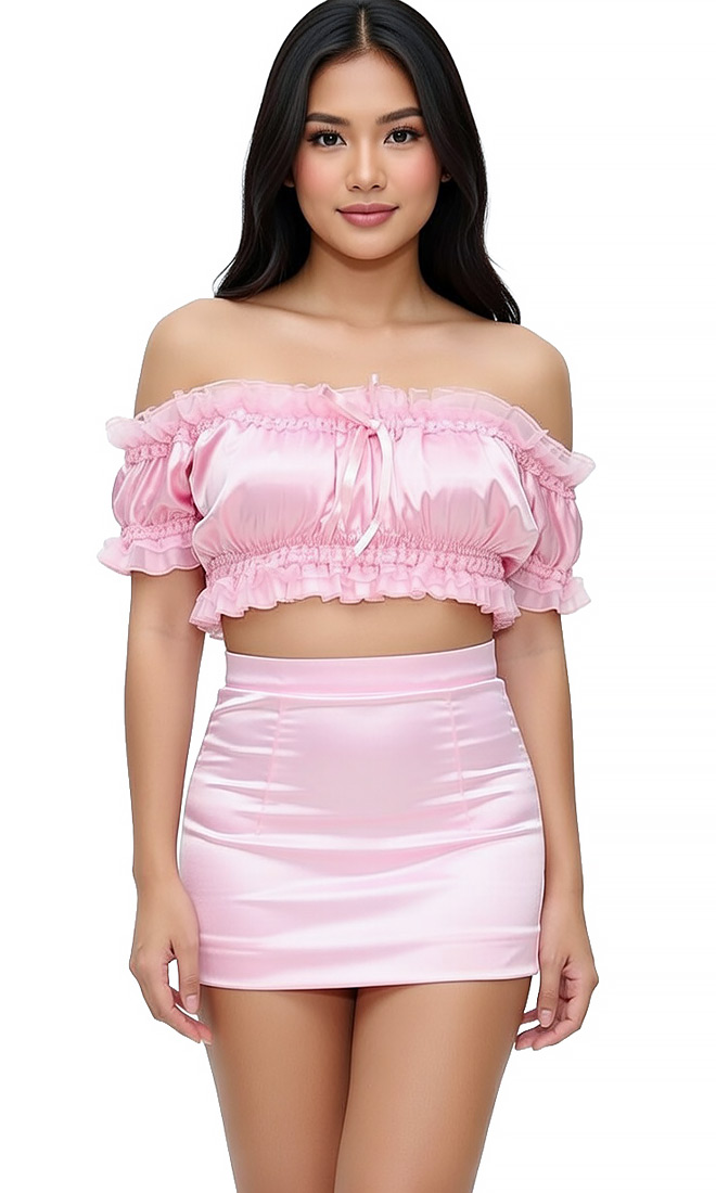 satin mini skirt 04