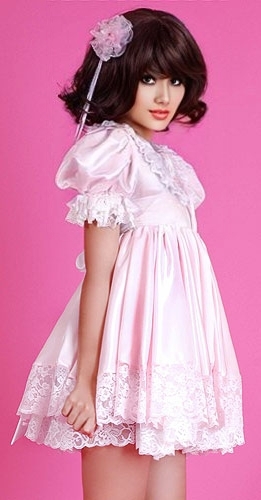 satin pretty sissy baby dress 11