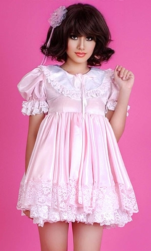 satin pretty sissy baby dress 16