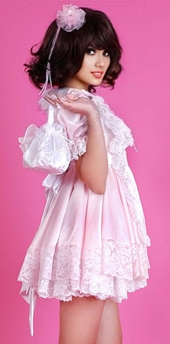 satin pretty sissy baby dress 17