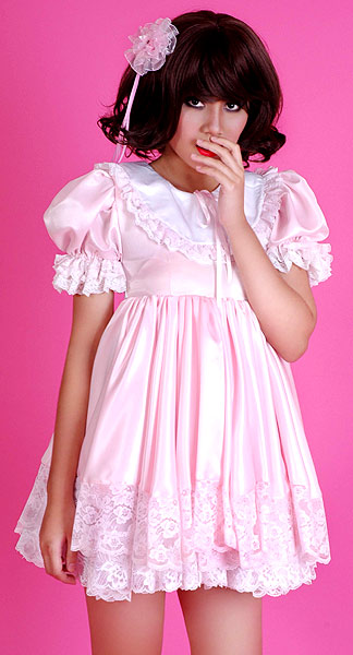satin pretty sissy baby dress 3