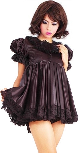 satin pretty sissy baby dress 6
