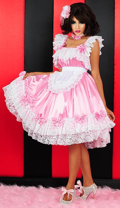 christie long satin dress 02 sat231