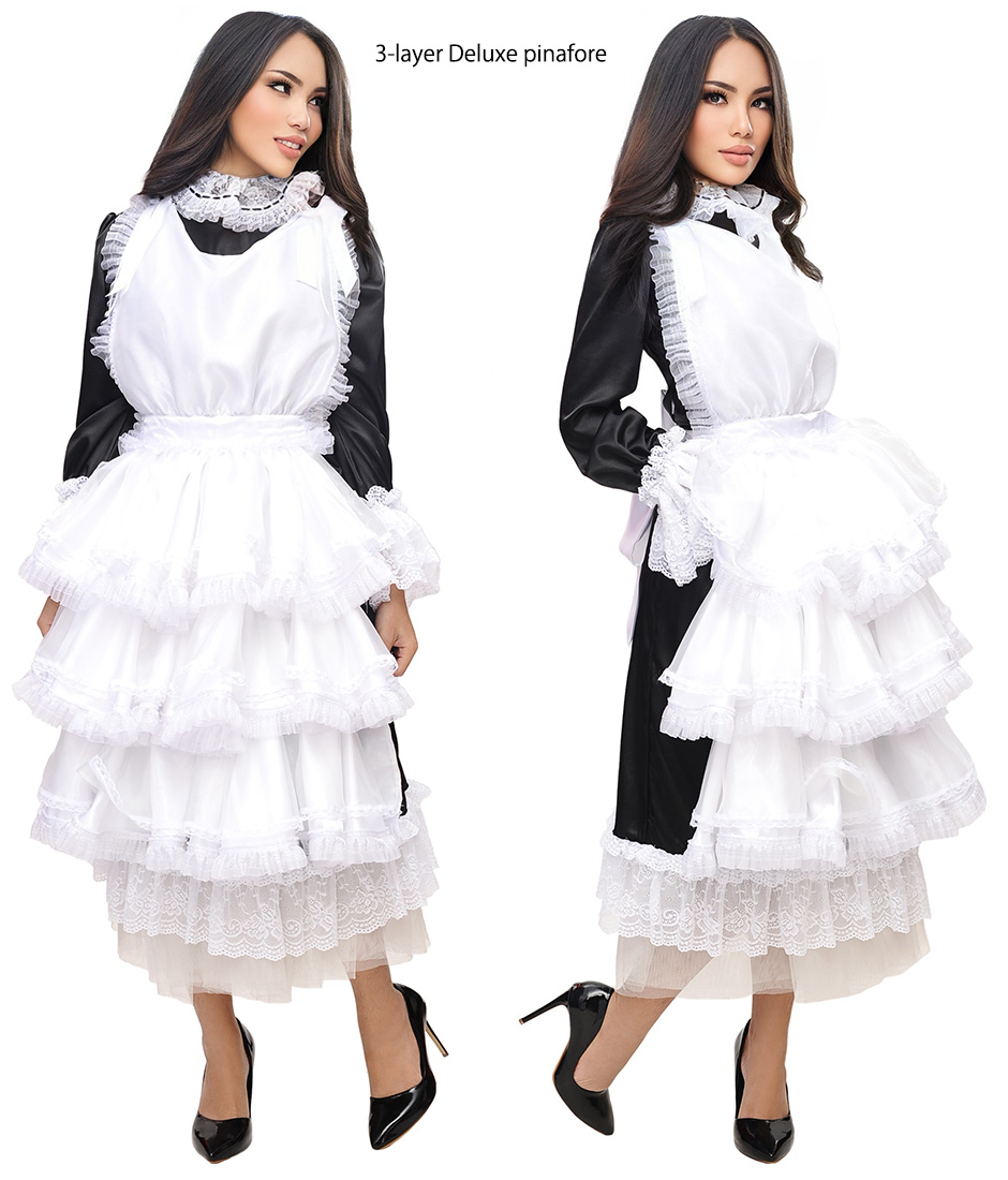luxury high neck satin parlour maid 5