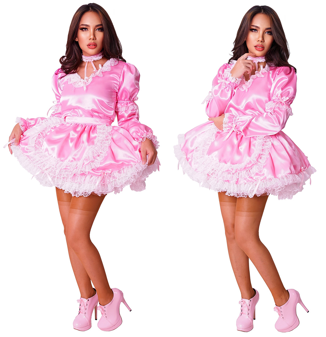 pixie satin french maid 01 sat345