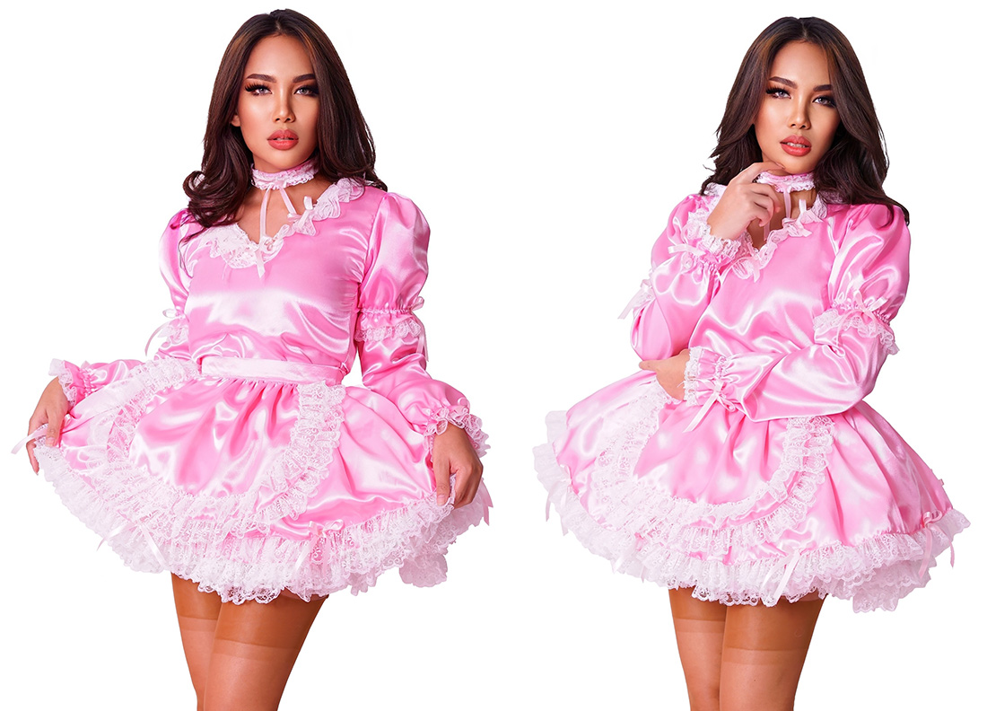 pixie satin french maid 06 sat345