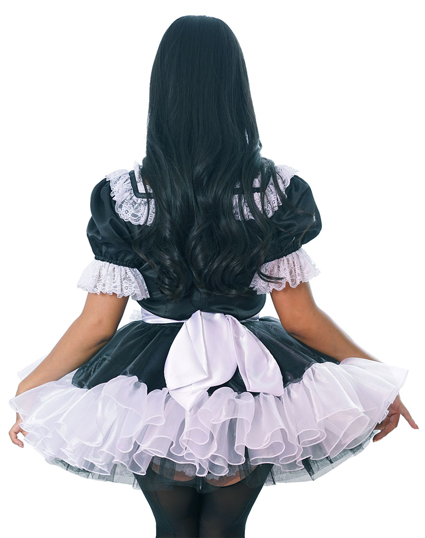 luxury satin lacey maid 04