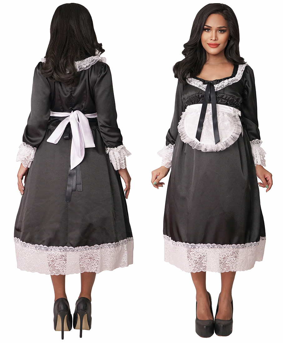 satin victorian maid 01