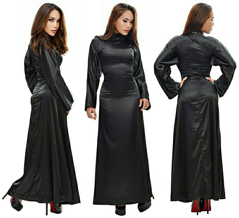 full body satin nun 03