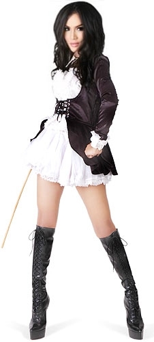 luxury satin riding girl 03