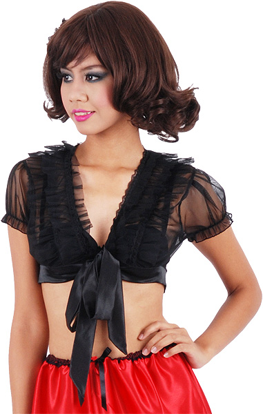 laura soft net tie top 6