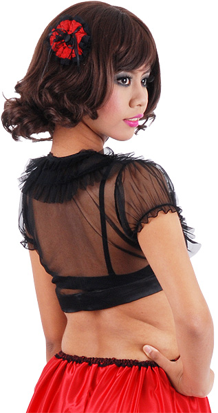 laura soft net tie top 7