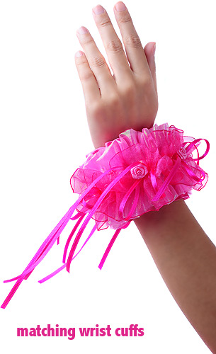 shocking maid matching wrist cuffs