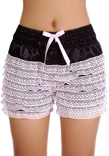 short satin frillies 11