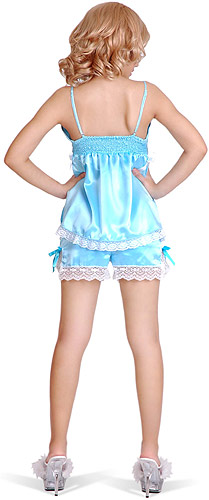 satin and lace babydoll 15