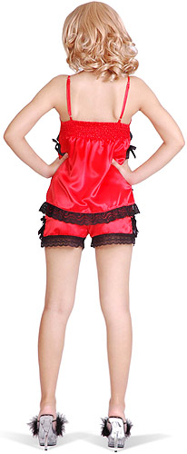 satin and lace babydoll 4