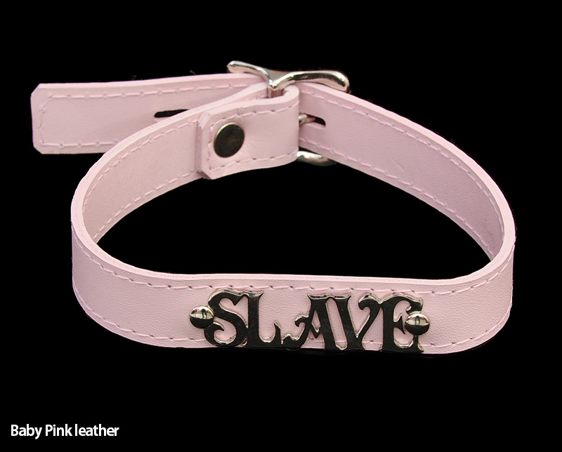 slave collar 4 pink