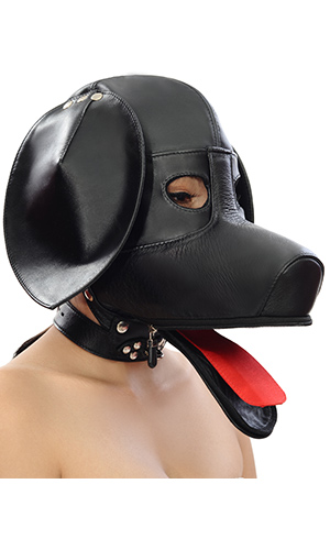 Leather Doggy Pup Hood