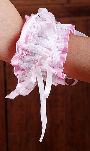 Elasticated Ribbons Cuffs (two)