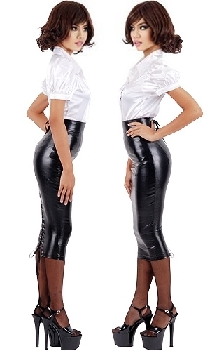 PVC Hobble Skirt