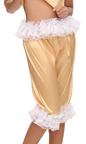 Petra Luxury Long Satin Bloomers