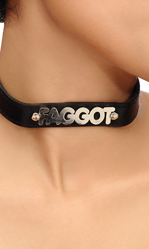 1.5cm Leather Faggot Collar