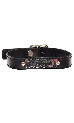 1.5cm Leather Faggot Collar